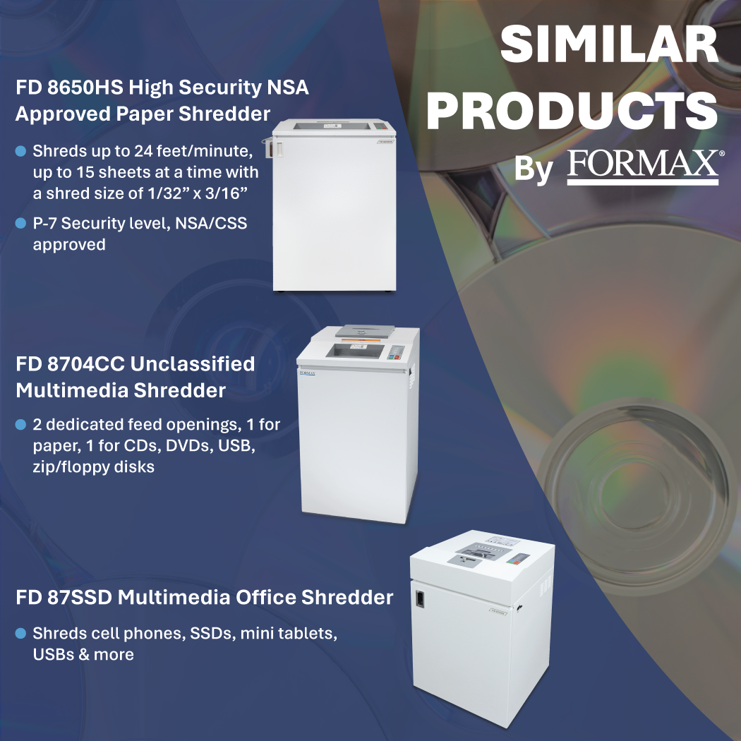 FORMAX FD 8732HS High Security Shredder