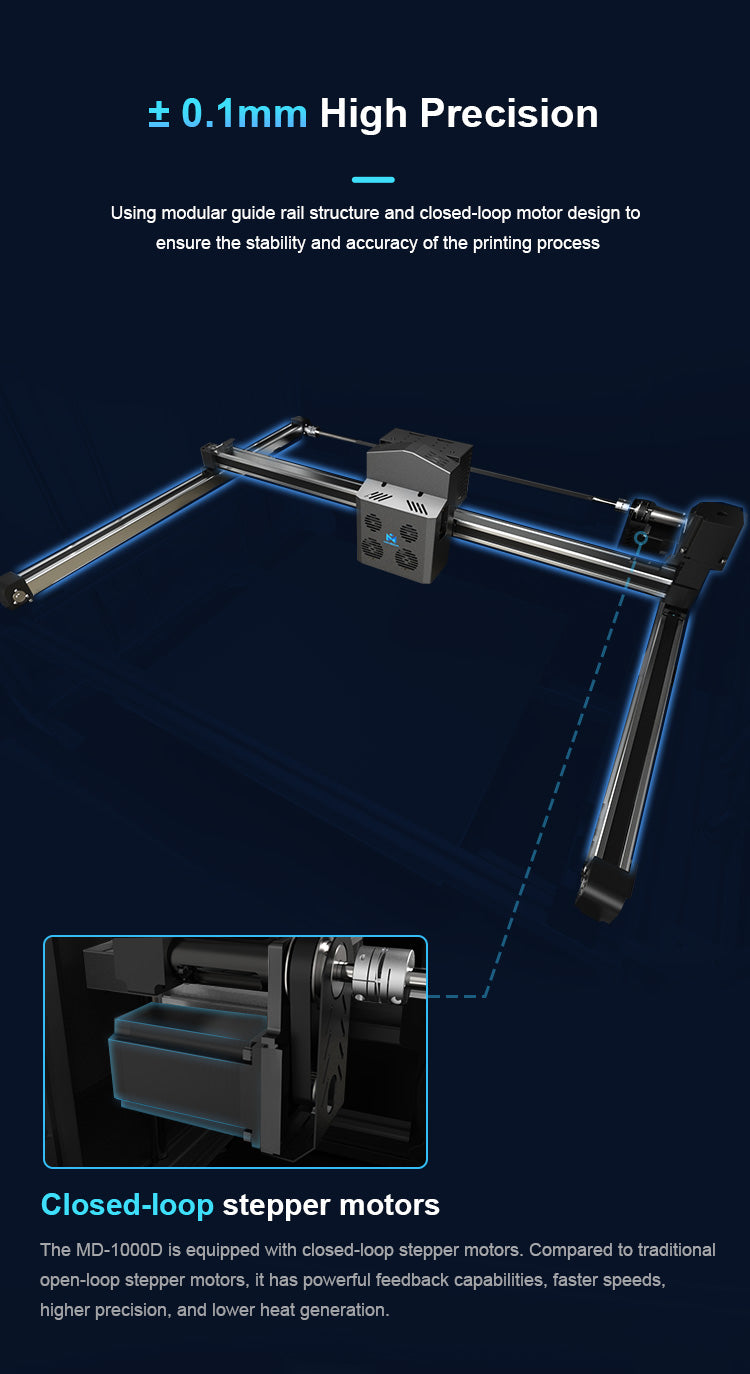 Mingda D1000 Industrial 3D Printer – 1000×1000×1000mm Build Volume