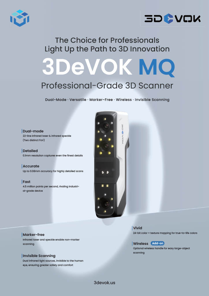 3DeVOK MQ Full Color Compact 3D Scanner