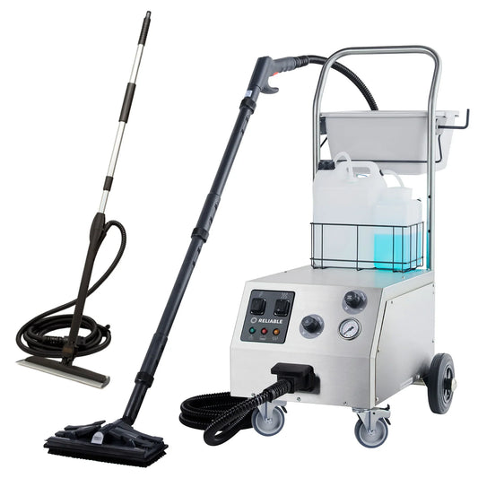 Reliable Tandem Pro Commercial Steam Cleaning System & Commercial Steam Mop 2000CC/2000CVMOP