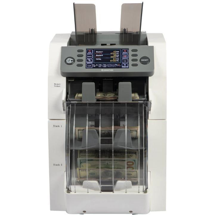 Carnation 3 Pocket Mixed Denomination Currency Counter CR2500