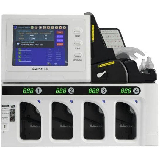 Carnation 5-Pocket High-Efficiency Banknote Fitness Sorter CR5000