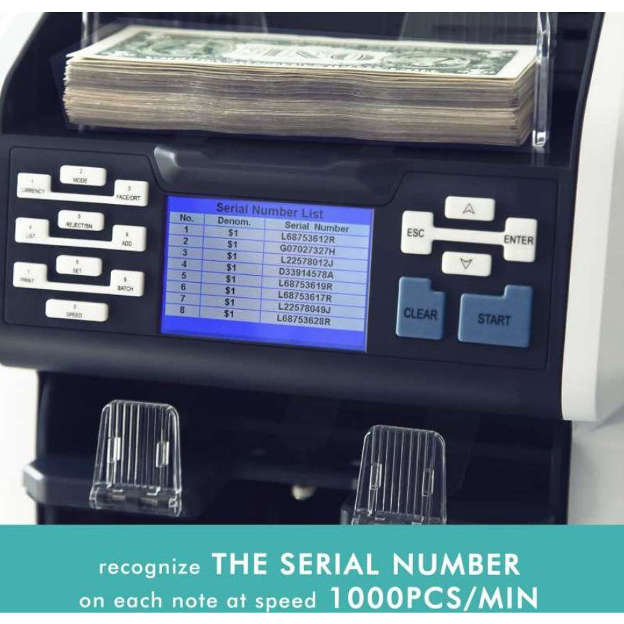 Ribao BCS-160 Bank Grade Two-Pocket Mixed Value Counter Bill Counter & Sorter
