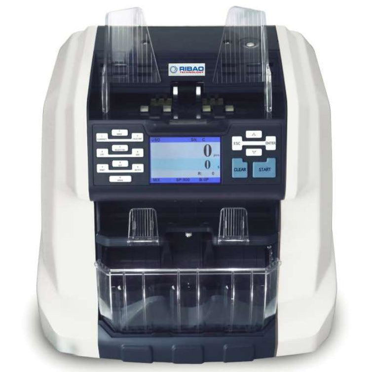 Ribao BCS-160 Bank Grade Two-Pocket Mixed Value Counter Bill Counter & Sorter