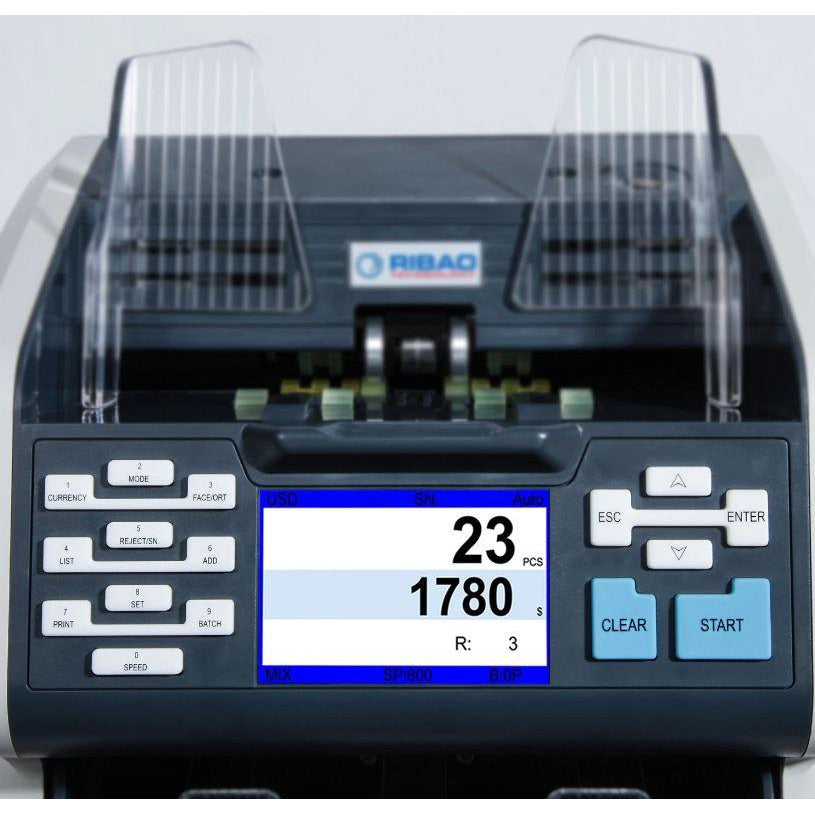 Ribao BCS-160 Bank Grade Two-Pocket Mixed Value Counter Bill Counter & Sorter