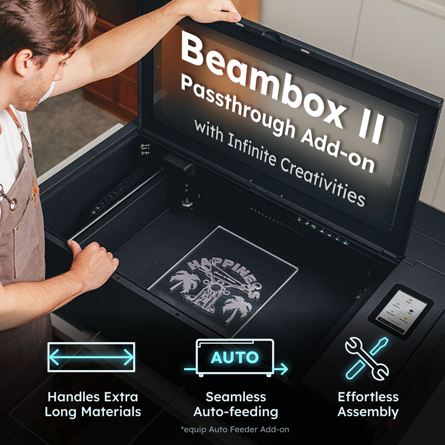 Flux BeamBox II 55W CO2 Laser Cutter
