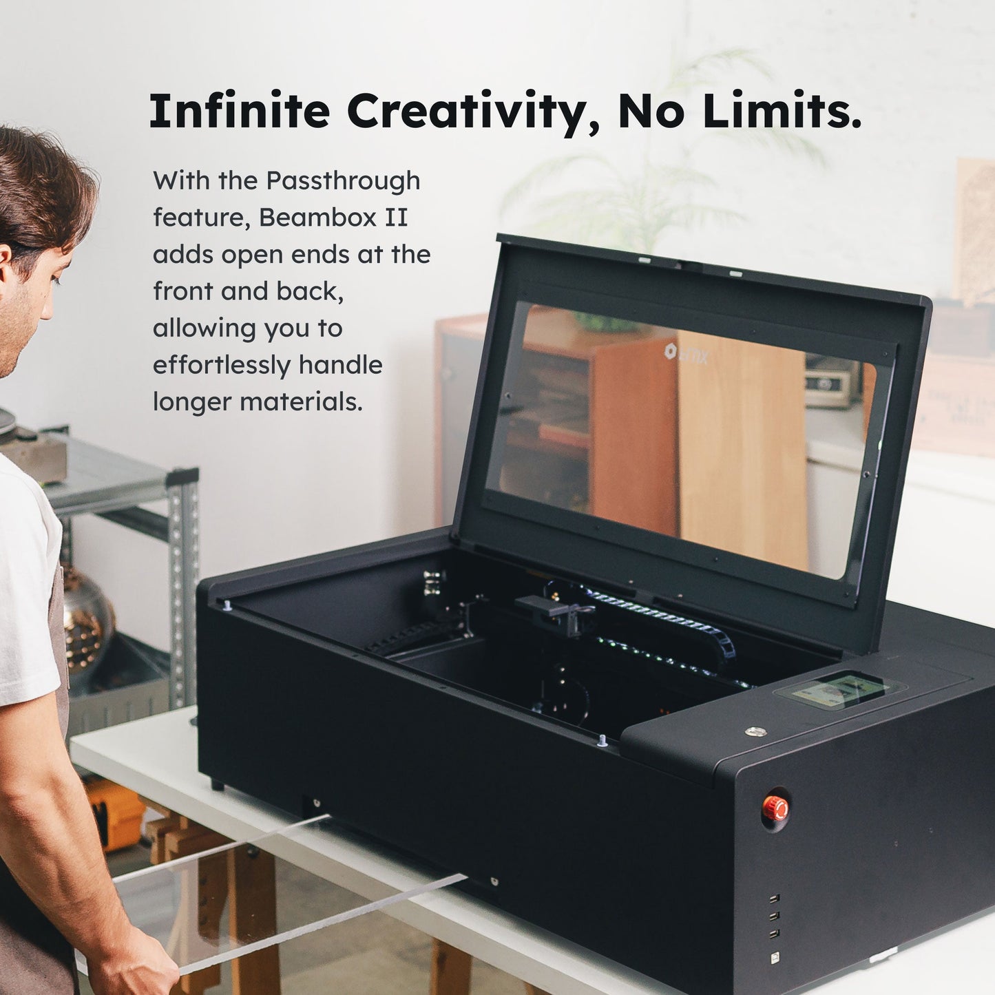 Flux BeamBox II 55W CO2 Laser Cutter