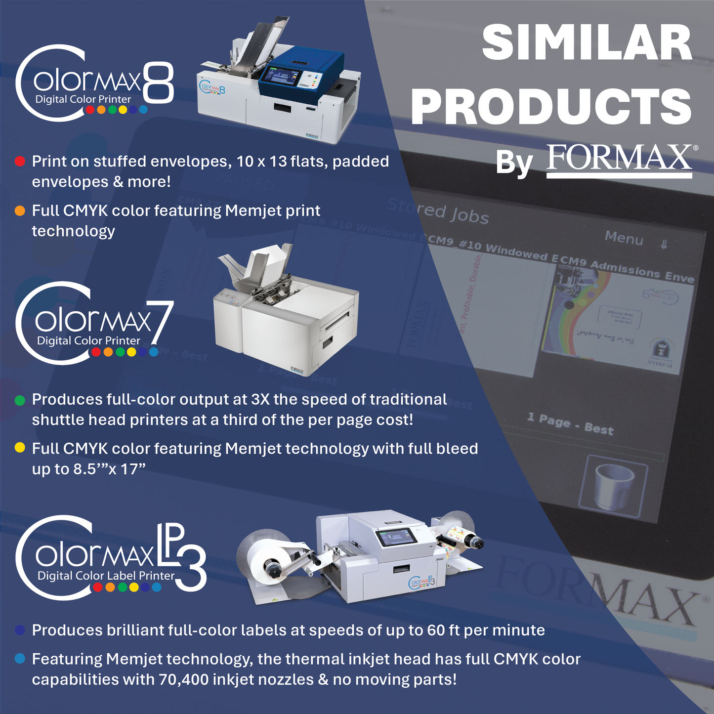 FORMAX ColorMax9 Digital Color Envelope Printer