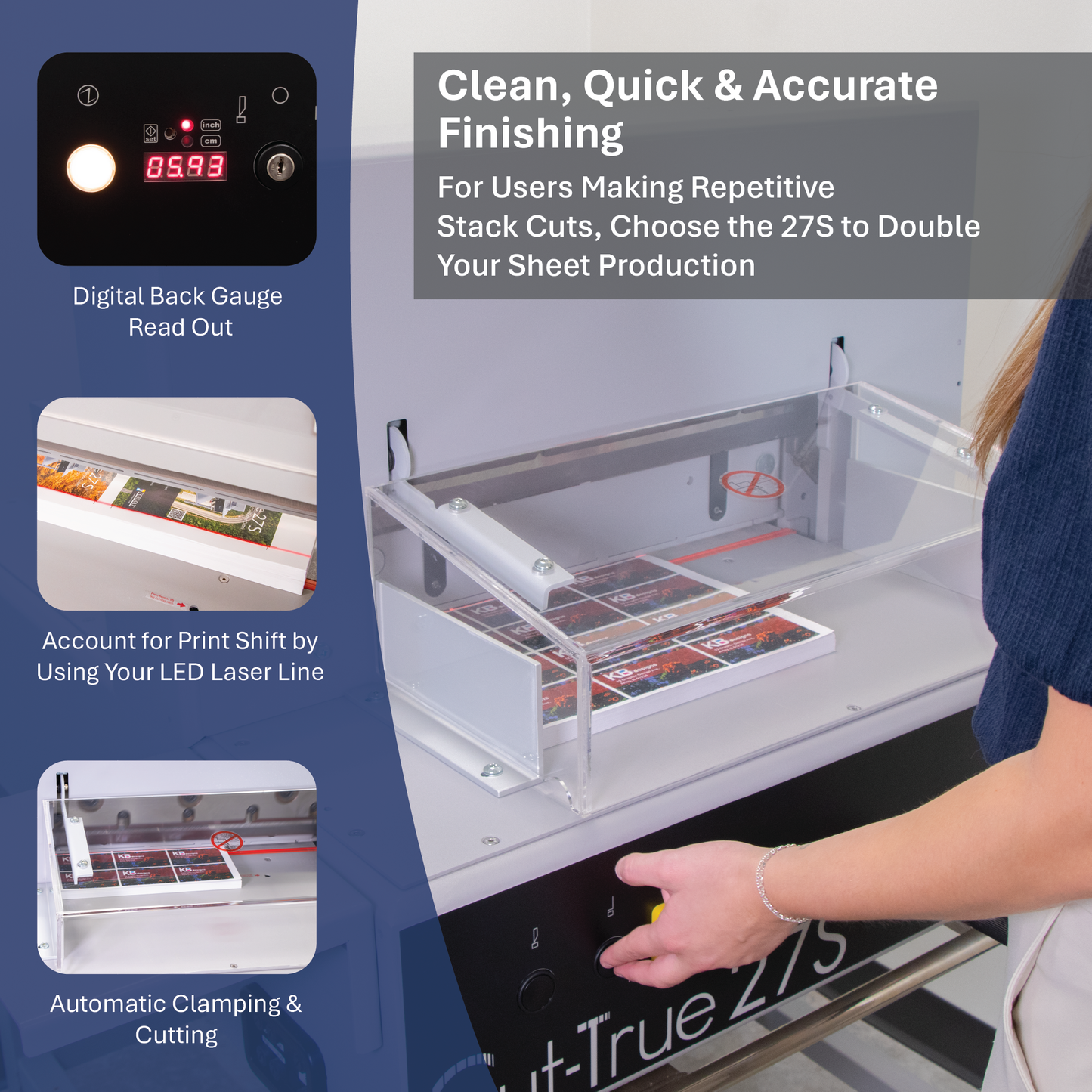 Formax Semi-Automatic Guillotine Cutter Cut-True 27S