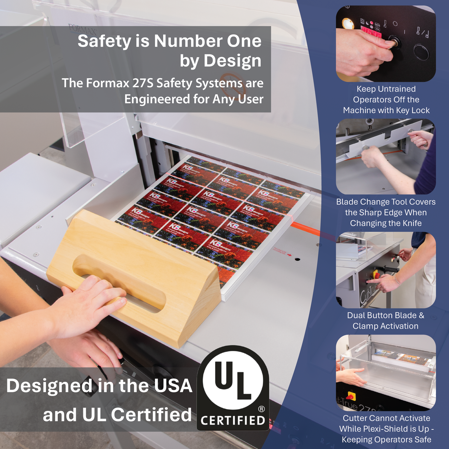 Formax Semi-Automatic Guillotine Cutter Cut-True 27S