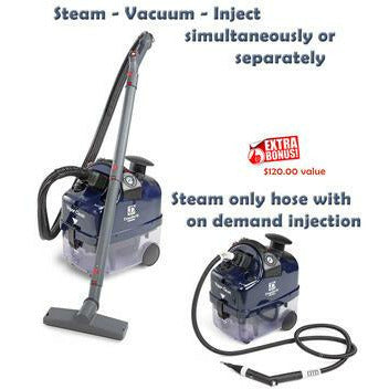 Vapor Clean Desiderio Plus - 318° 75 Psi (5 bar) Continuous Refill Steam Vacuum and Hot Water Injection - Made in Italy Desiderio Plus