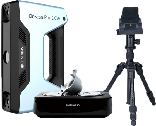 EinScan Pro 2X V2 Handheld 3D Scanner w/ Automated Turntable & Tripod