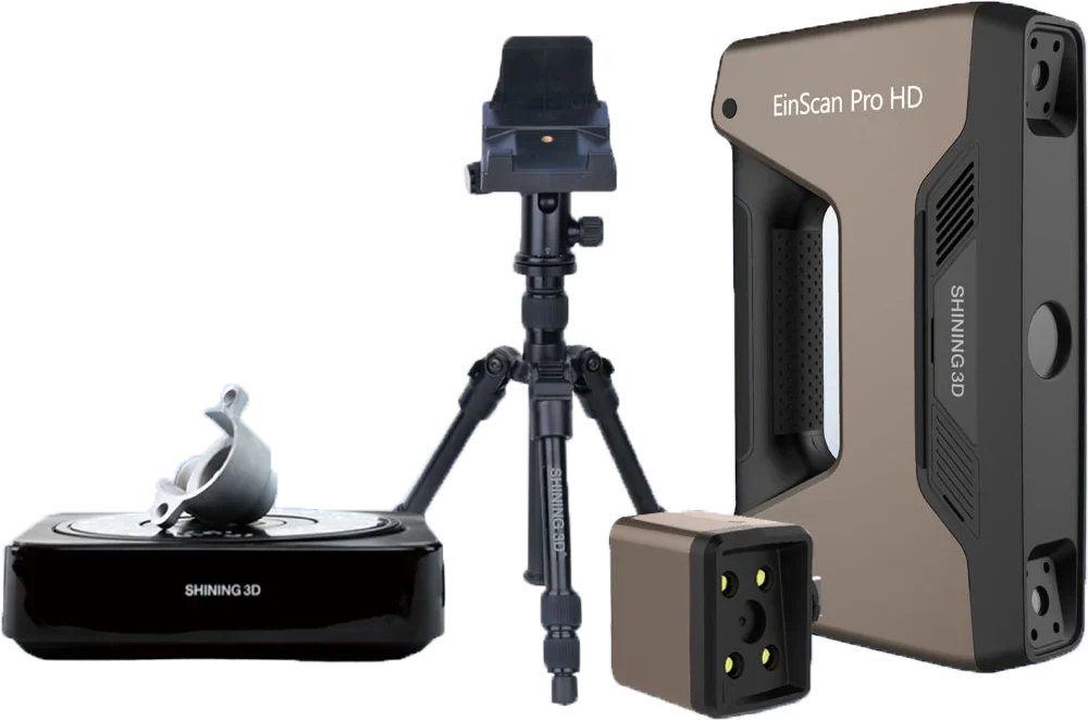 EinScan Pro HD 3D Scanner w/ Automated Turntable, Tripod, & Color Camera
