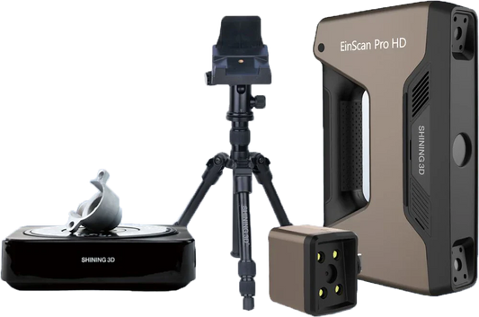 EinScan Pro HD 3D Scanner w/ Automated Turntable, Tripod, & Color Camera