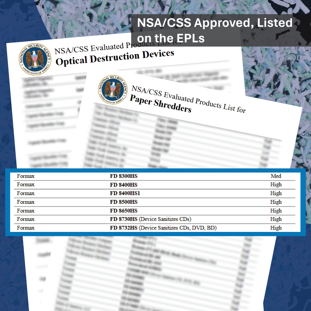 FORMAX FD 8732HS High Security Shredder