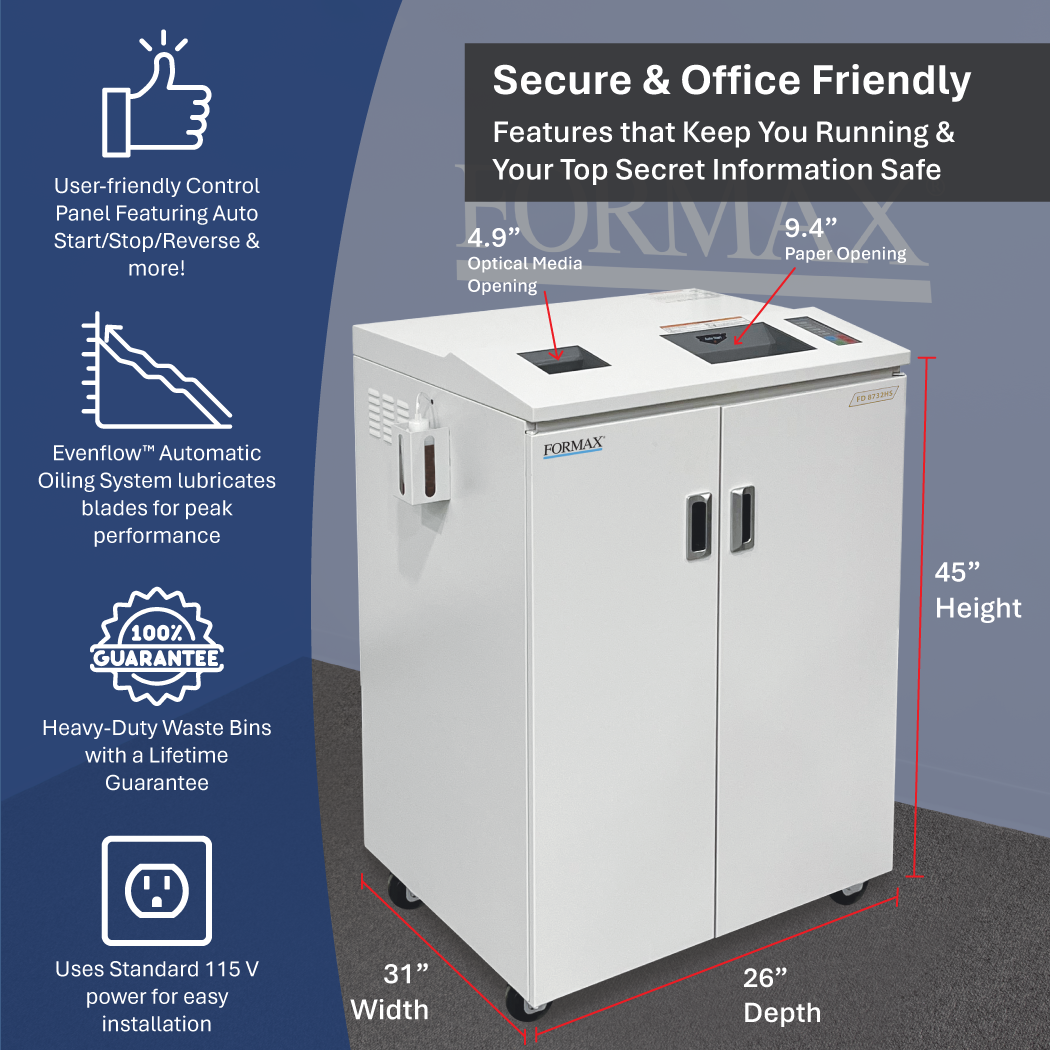 FORMAX FD 8732HS High Security Shredder