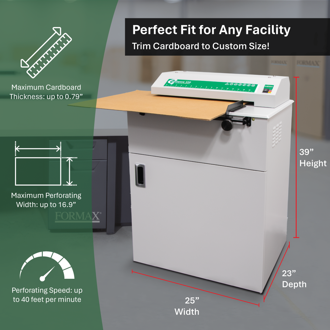 Formax Greenwave 430 Freestanding Cardboard Perforator