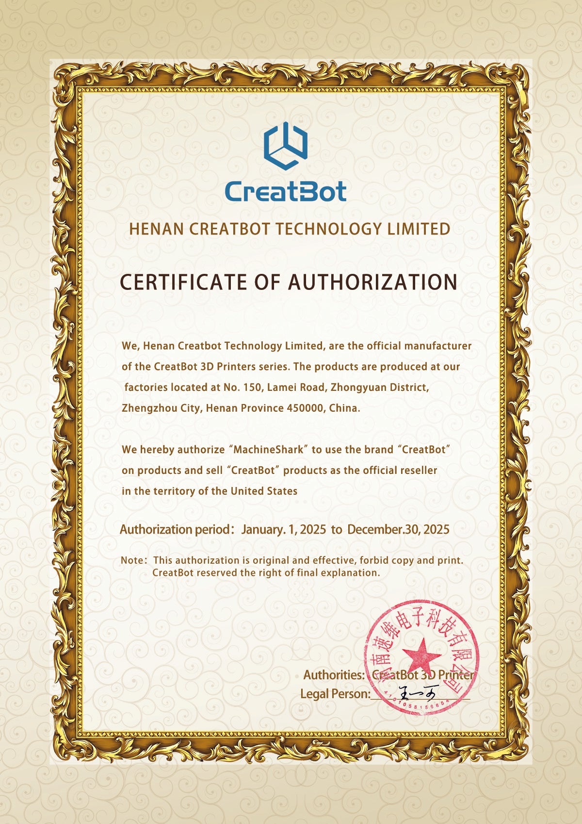 Creatbot D600 Pro 2 HS Professional Large Format 3D Printer